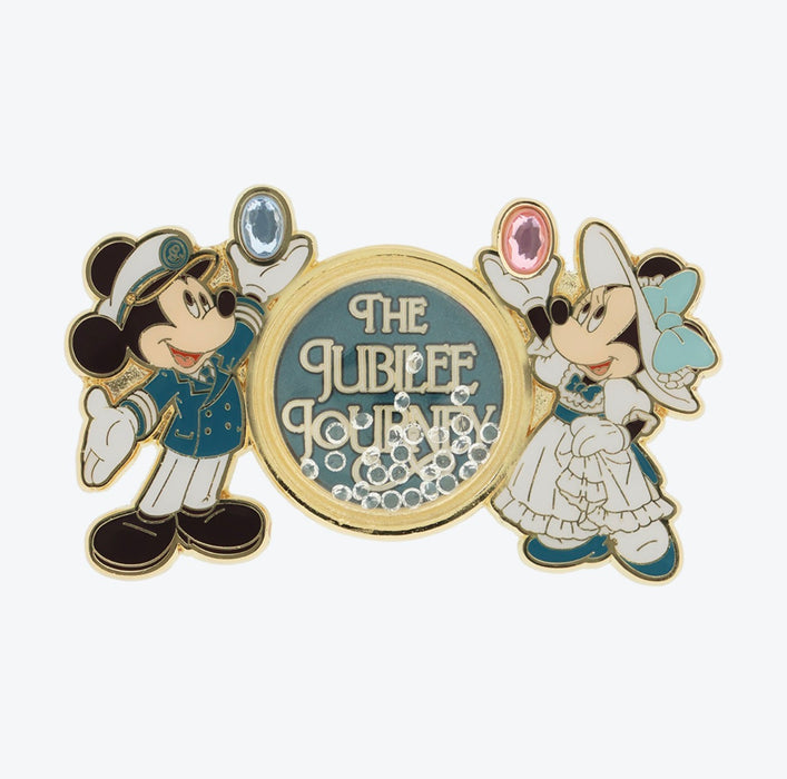 TDR - Tokyo DisneySea 25th Anniversary "The Jubilee Journey" x Mickey & Minnie Mouse Pin Badge (Release Date: May 25, 2026)
