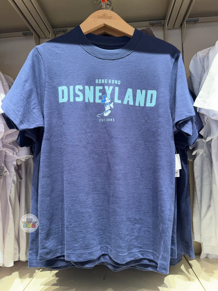 HKDL - Mickey Mouse "Hong Kong Disneyland EST. 2005" Indigo T Shirt Color: Navy (Adults)