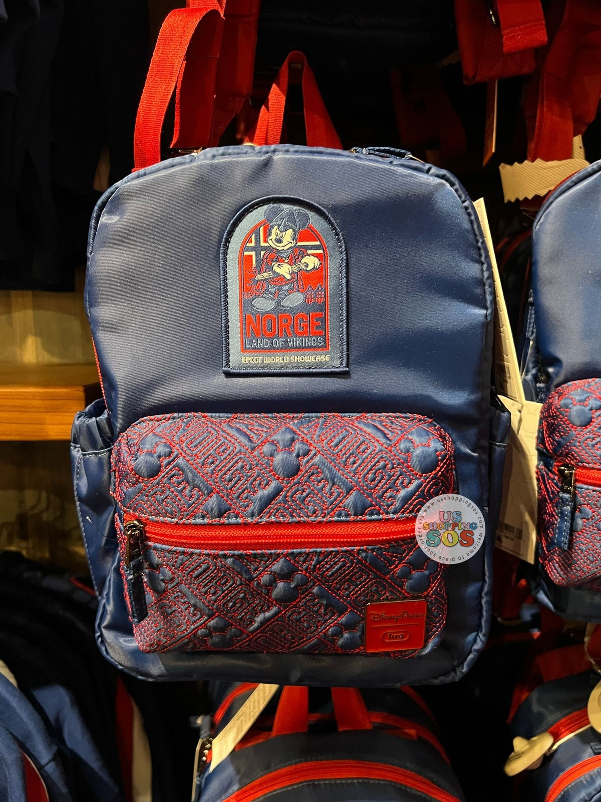 ＷＤＷロゴ　リュック WDW - “Walt Disney World” Headband Friendly Black Backpack