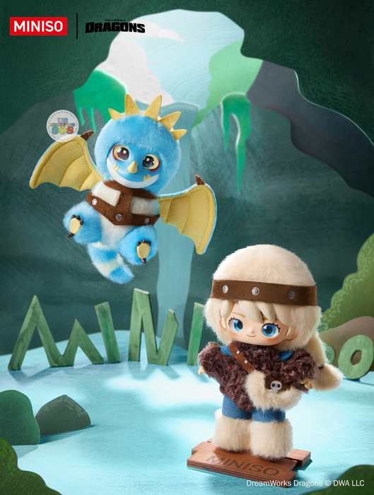 MINISO China - 2026 How to Train your Dragon The Dragon League Tale of Berk Vinyl Plush Keychain Blind Box