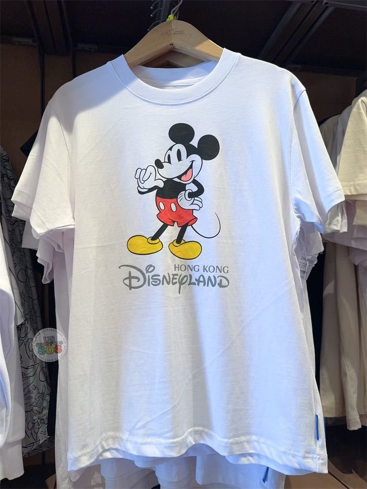 HKDL - Standing Mickey Park Logo Tee For Adults