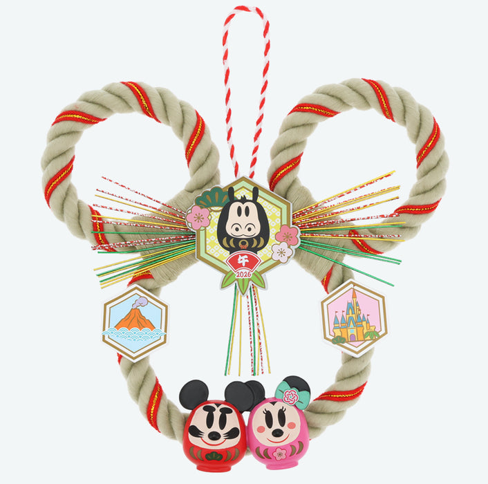 TDR - 2026 Happy New Year Mickey & Friends Collection x Mickey & Minnie Mouse "Daruma" New Year Decoration (Release Date: Dec 1, 2025)