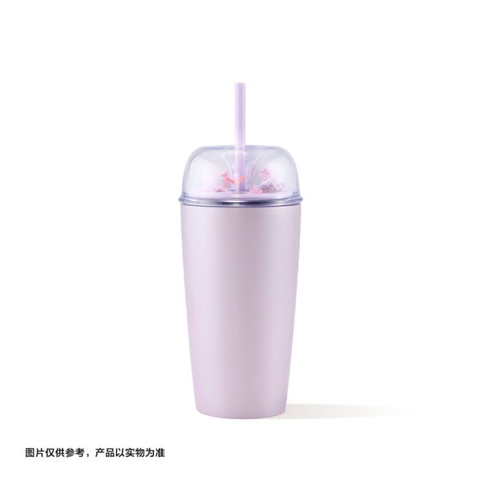 Starbucks China - Twilight Sakura 2026 - 19O. Cherry Blossom Falling Stainless Steel Straw Cup 560ml