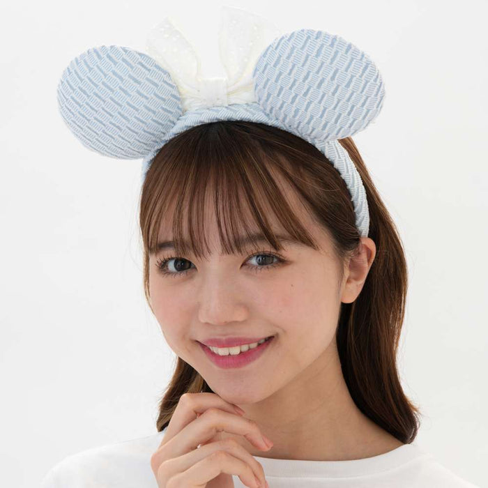 TDR - Minnie Mouse Lace Bow & Soft Color Ear Headband Color: Baby Blue (Release Date: July 17, 2025)