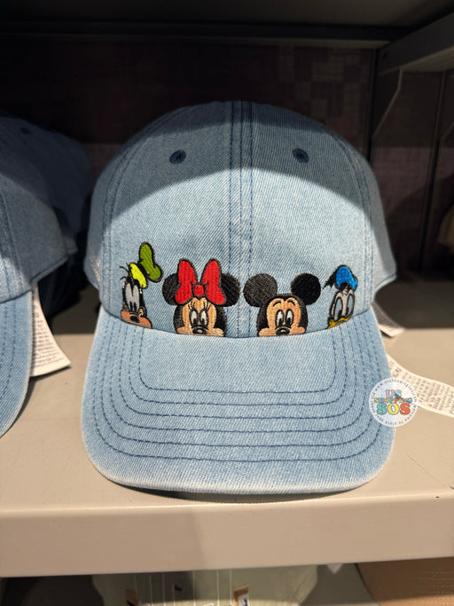 DLR/WDW - Mickey & Friends Denim Baseball Cap (Adult)