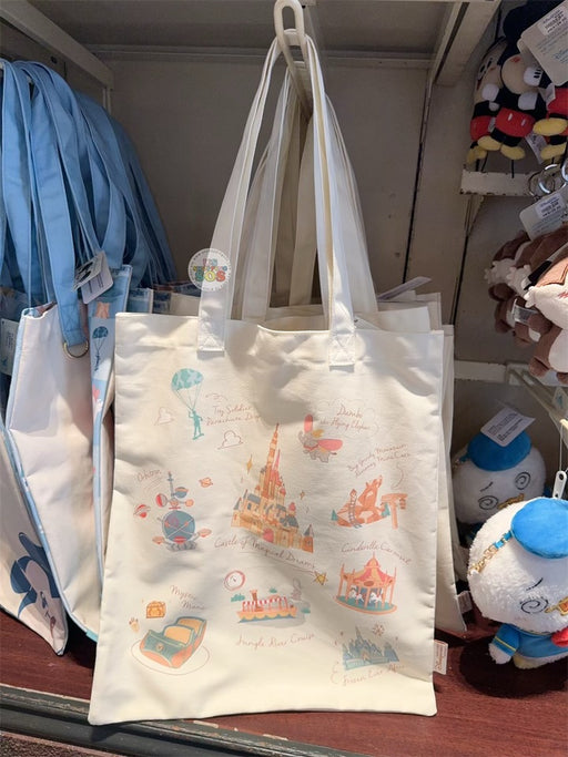 HKDL - Happy Days in Hong Kong Disneyland x Mickey & Friends Tote Bag (Color: White)