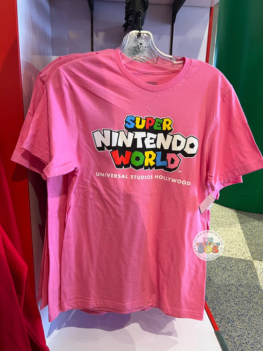 Universal Studios - Super Nintendo World - Logo Pink Tee (Adult)
