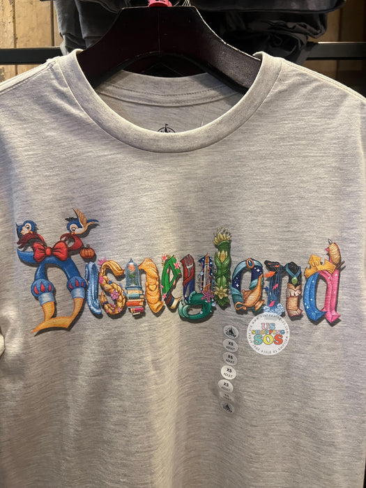 DLR/WDW - Disney Princess in Park Logo Light Grey Graphic Tee (Adult)