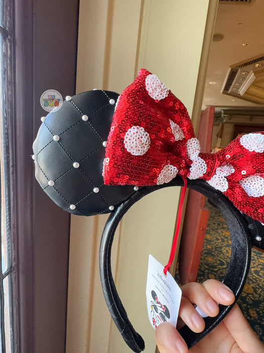 HKDL - 20th Anniversary Artist Collection by Daichi Miura x Minnie Mouse Sequin Bow Pearl Ear Headband