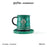 Starbucks China - Harry Potter x Starbucks - Slytherin Color Changing Ceramic Mug with Coaster 365ml