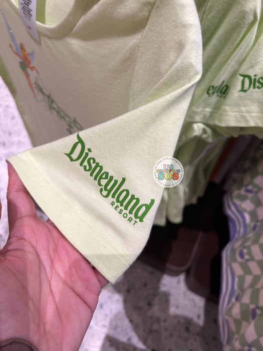 DLR/WDW - Tinker Bell Green - Park Logo on Sleeve T-shirt (Adult)