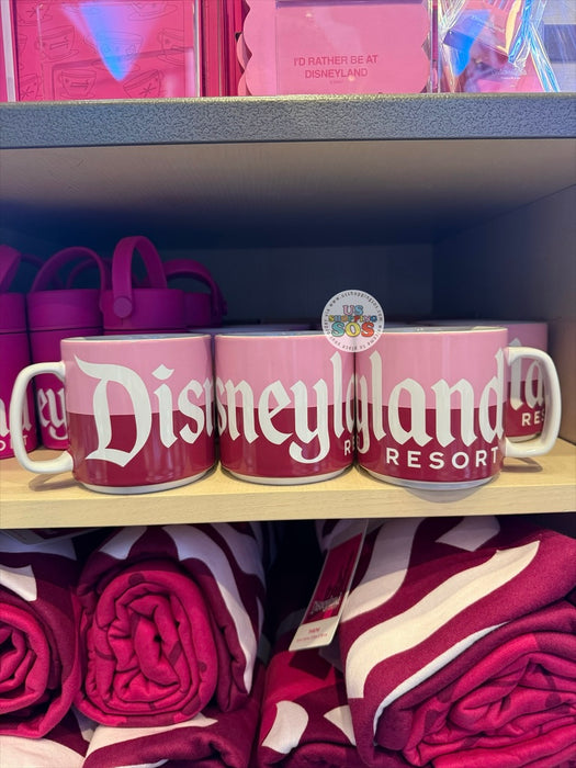 DLR/WDW - Logo Mania 2026 Fantasyland Feels - Bright Pink Park Logo Ceramic Mug