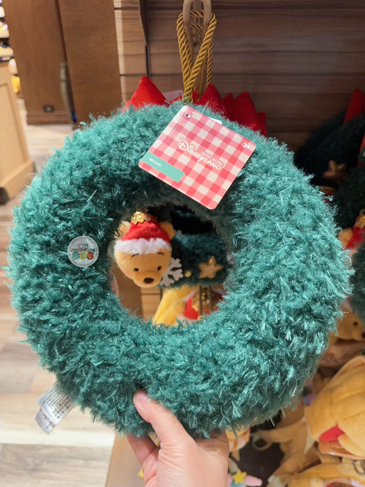 HKDL - 2025 Winnie the Pooh & Friends Christmas x Winnie the Pooh & Piglet Plush Wreath