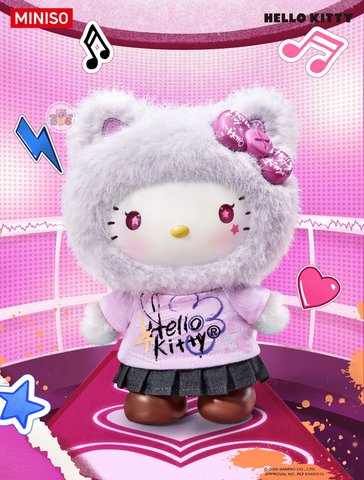 MINISO - Hello Kitty 'Street Graffiti' Vinyl Plush Pendant Mystery