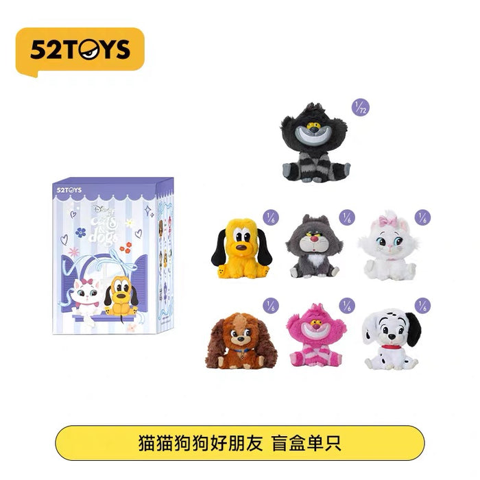 China Exclusive 52 Toys - 2026 Disney Cats & Dogs Vinyl Plush Keychain Blind Box (Release Date: Aug 20, 2026)