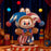 Popmart x WHY SO SERIOUS Series-Vinyl Plush Pendant Blind Box- Labubu Juggling Clown (Open Box, Open Bag)