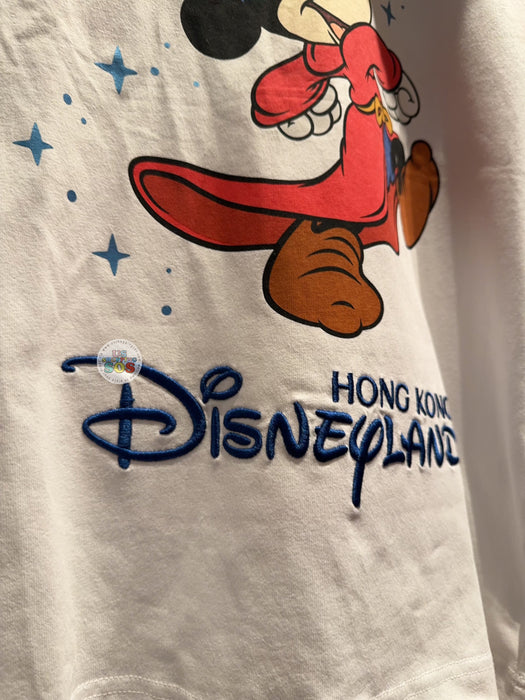 HKDL - Fantasia Sorcerer Mickey Mouse with "Hong Kong Disneyland" Wordings T Shirt for Adults