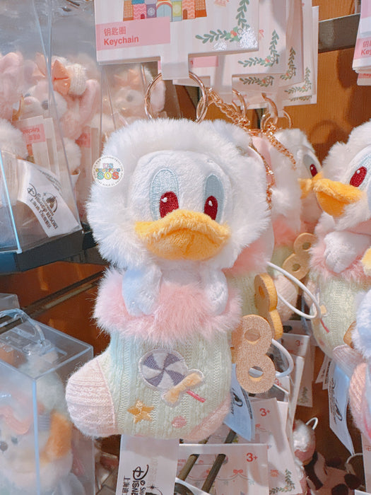 SHDL - 2025 Mickey & Friends Christmas Waltz Dance Collection x Donald Duck  ‘Christmas Stocking’ Plush Keychain