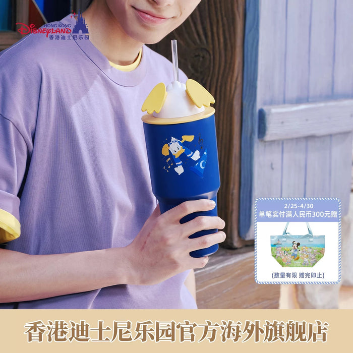 HKDL -  Mickey’s PhilharMagic Donald Duck Sorcerer Stainless Steel Tumbler with Straw