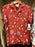 HKDL - Disney Park Snacks All-Over-Print Button-Up Red Shirt for Adults