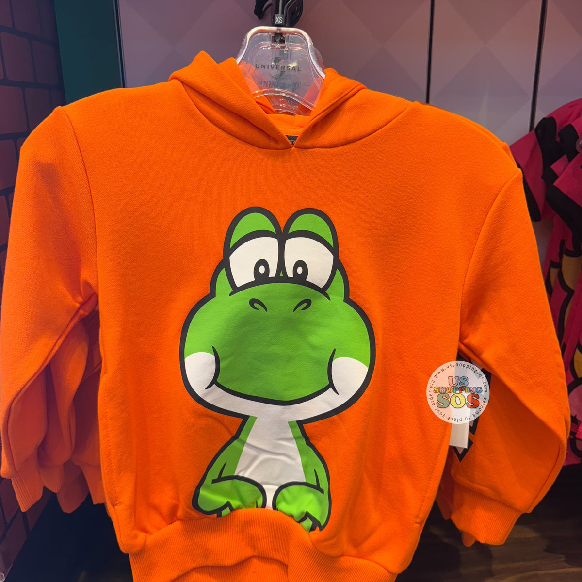 ☆yoshiporu☆ Universal Studios - Super Nintendo World - Yoshi Big Face Hoodie