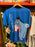 DLR/WDW - Winnie the Pooh & Friends 2026 - Eeyore Park Logo Double-Side Blue Graphic T-shirt (Adult)