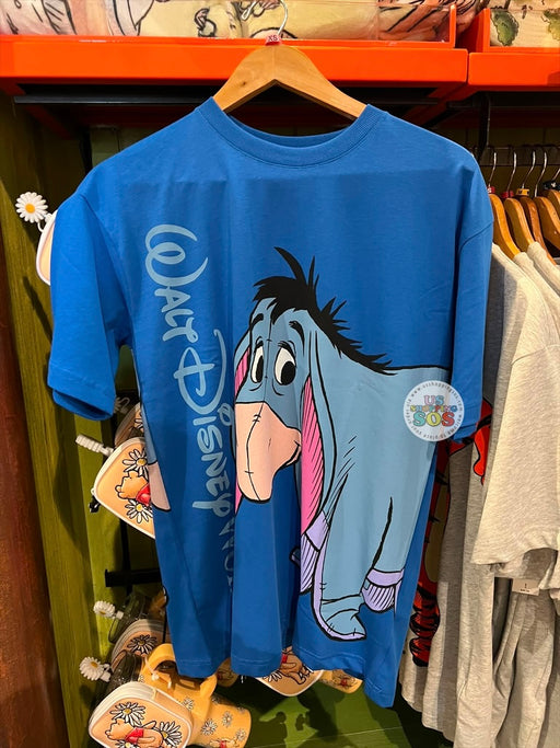 DLR/WDW - Winnie the Pooh & Friends 2026 - Eeyore Park Logo Double-Side Blue Graphic T-shirt (Adult)