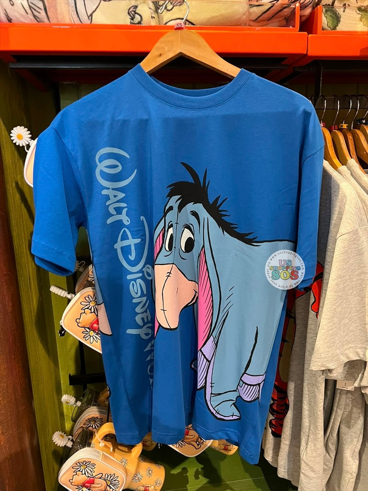 DLR/WDW - Winnie the Pooh & Friends 2026 - Eeyore Park Logo Double-Side Blue Graphic T-shirt (Adult)