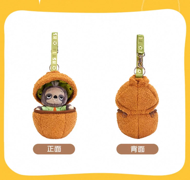 SHDL - Colorful Fruits and Vegetables Collection x Zootopia Flash Plush Keychain