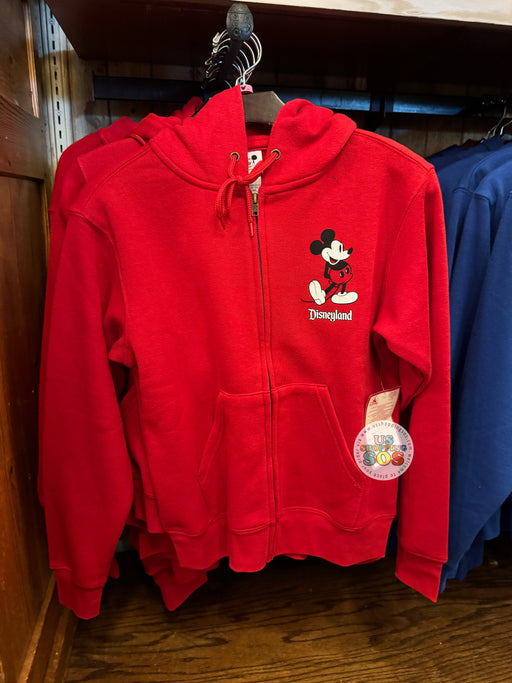 DLR - Classic Mickey “Disneyland Resort” Red Hoodie Zip Jacket (Adult)