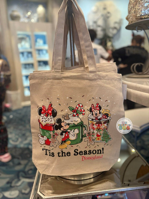 DLR/WDW - Christmas 2025 - Mickey & Minnie ‘Tis the Season! Park Logo Canvas Tote Bag