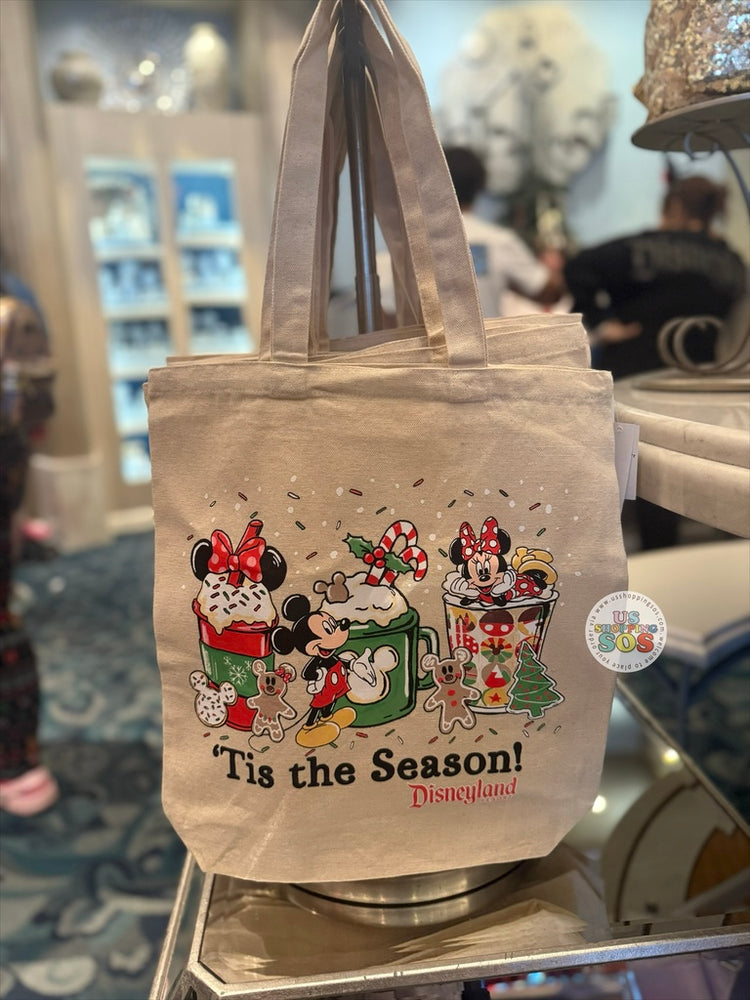 DLR/WDW - Christmas 2025 - Mickey & Minnie ‘Tis the Season! Park Logo Canvas Tote Bag