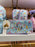 DLR - Stoney Clover Lane - Disneyland 70th Anniversary Mickey & Friends Baby Blue/Pink Pouch