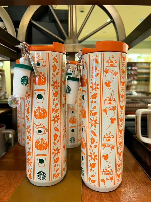 DLR/WDW - 2026 Disney Starbucks Fall Collection x Stainless Steel Bottle with Charm