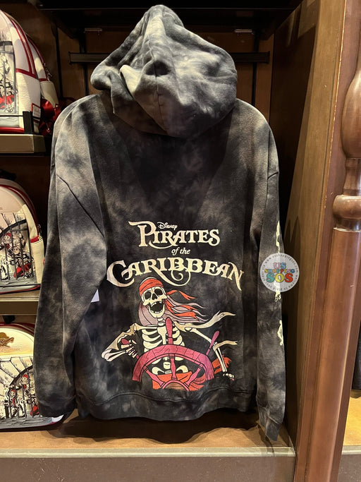 DLR/WDW - Pirates of the Caribbean - Skeleton Captain Tie-Dye Zip Hoodie (Adult)