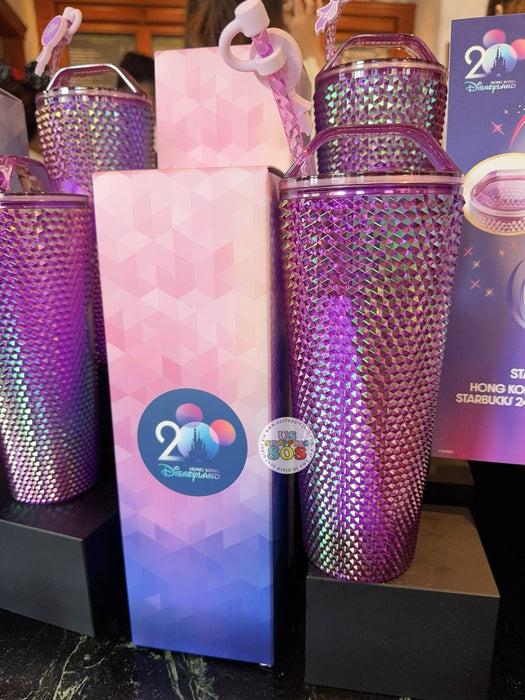 HKDL - 20th Anniversary Grand Celebration - Starbucks 24oz Cold Cup with Straw Accessories