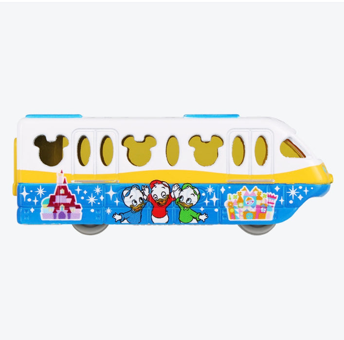 TDR - Disney Resort Line Tomica Toy Car x Donald Duck, Huey, Dewey, and Louie