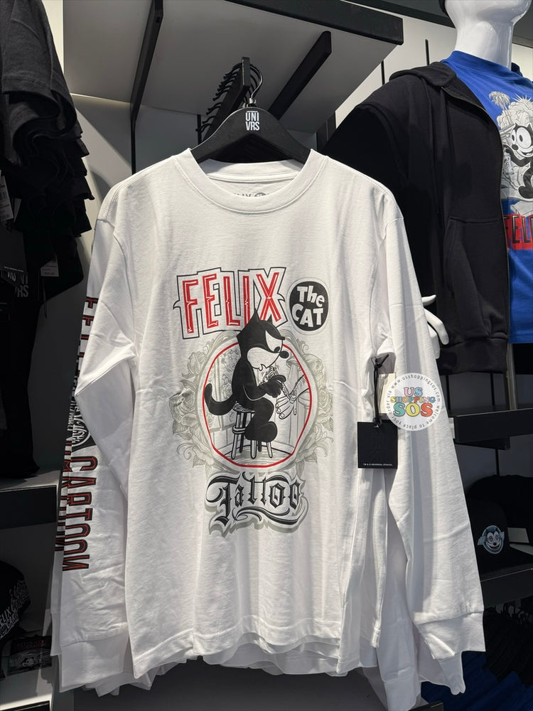 Universal Studios - Felix the Cat - White Long Sleeve T-shirt (Adult)