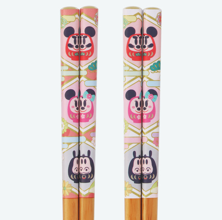 TDR - 2026 Happy New Year Mickey & Friends Collection x Mickey & Friends "Daruma" Chopsticks Set of 2 (Release Date: Dec 1, 2025)