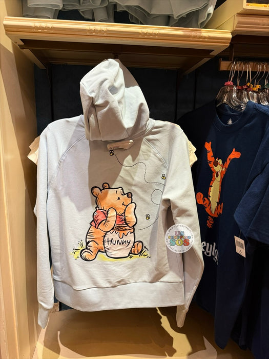 DLR/WDW - Winnie the Pooh - Pooh & Hunny Light Blue Zip Up Hoodie Jacket (Adult)