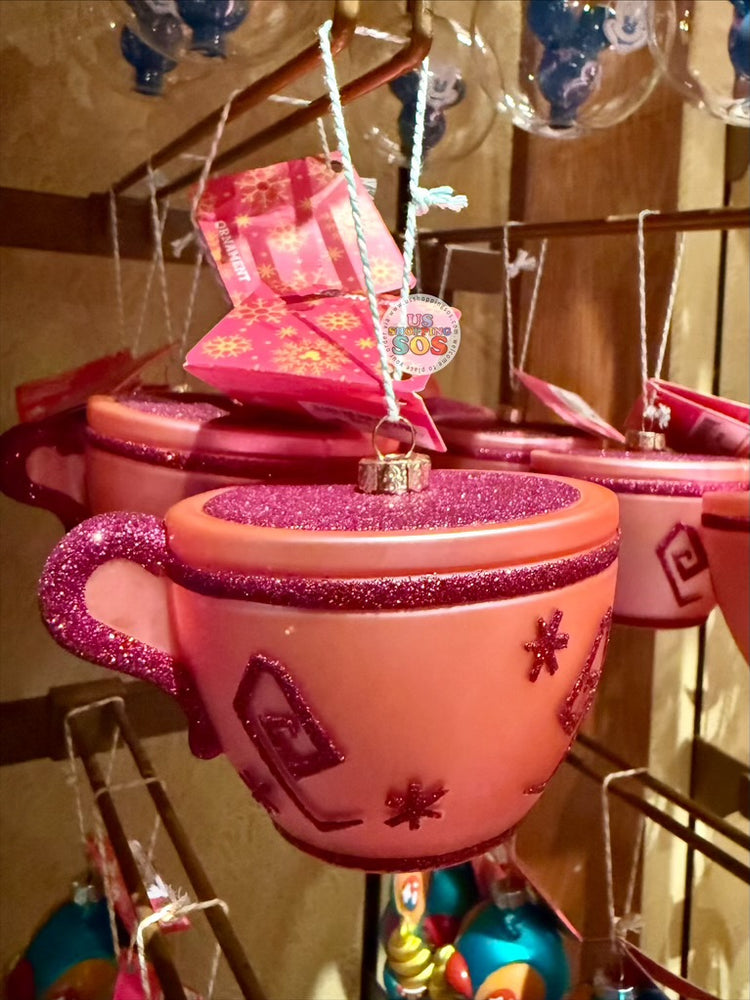 DLR/WDW - Mad Tea Party Tea Cup Glass Hanging Ornament 2026