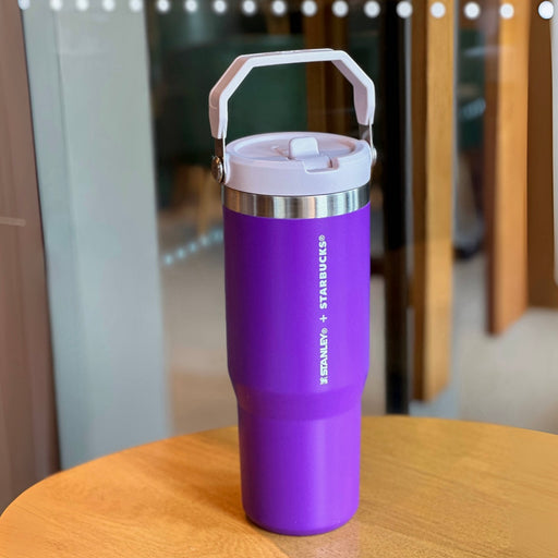 Starbucks China - Fortune is Coming 2024 - 15. Stanley Lucky Purple Stainless Steel Sippy Tumbler 887ml