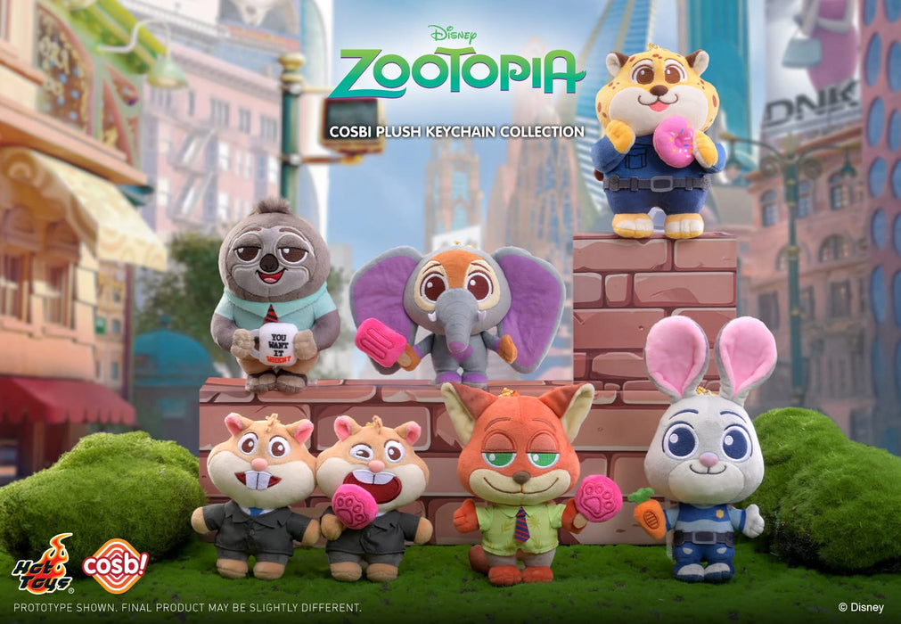 Hot Toy Cosbi - Zootopia 2 Blind Box Plush Keychain (Release Date: Oct 21, 2025)