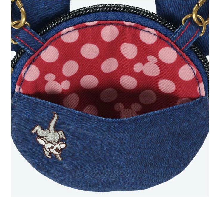 TDR - Vintage Denim Design x Mickey & Minnie Mouse Head Shaped Denim Shoulder Bag (Release Date: Jun 5, 2025)