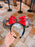 SHDL - Minnie Mouse All Over Print Pirates of the Caribbean Red Ribbon Ear Headband
