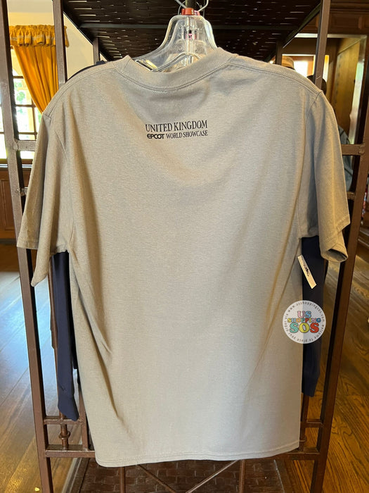 WDW - Epcot World Showcase UK - Peter Pan Cool Beige Graphic T-shirt (Adult)