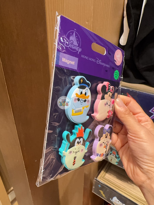 HKDL - 2026 Disney Halloween - Mickey and Friends Spooky Rock Band Collection x "Glow in the Dark" Magnets Set of 4