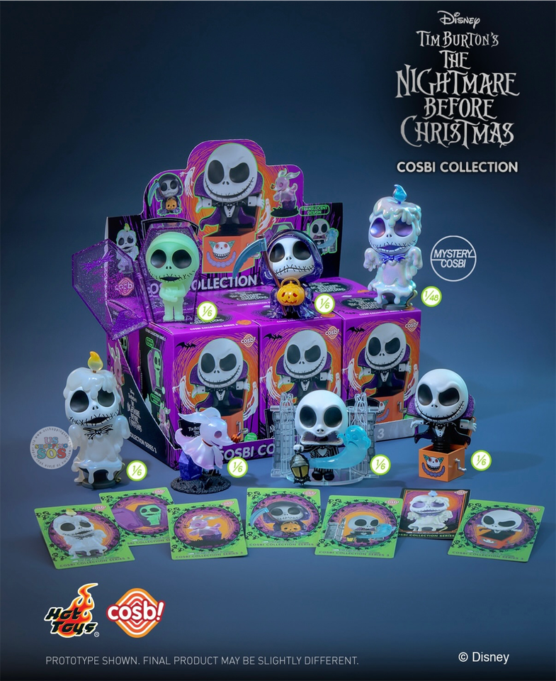 Hot Toy Cosbi - Hot Toy Cosbi - The Nightmare Before Christmas Mystery Figure Box Series 3 (Release Date: Sept 29, 2025)