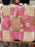 DLR/WDW - Mickey Icon Pink/Cream Checkerboard Fluffy Blanket Throw