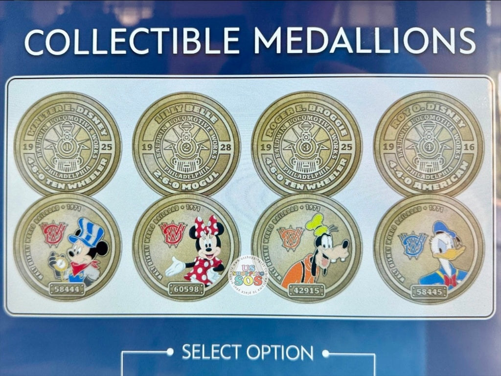 WDW - Color Collectible Medallions 2026 - Magic Kingdom Railroad Train Station